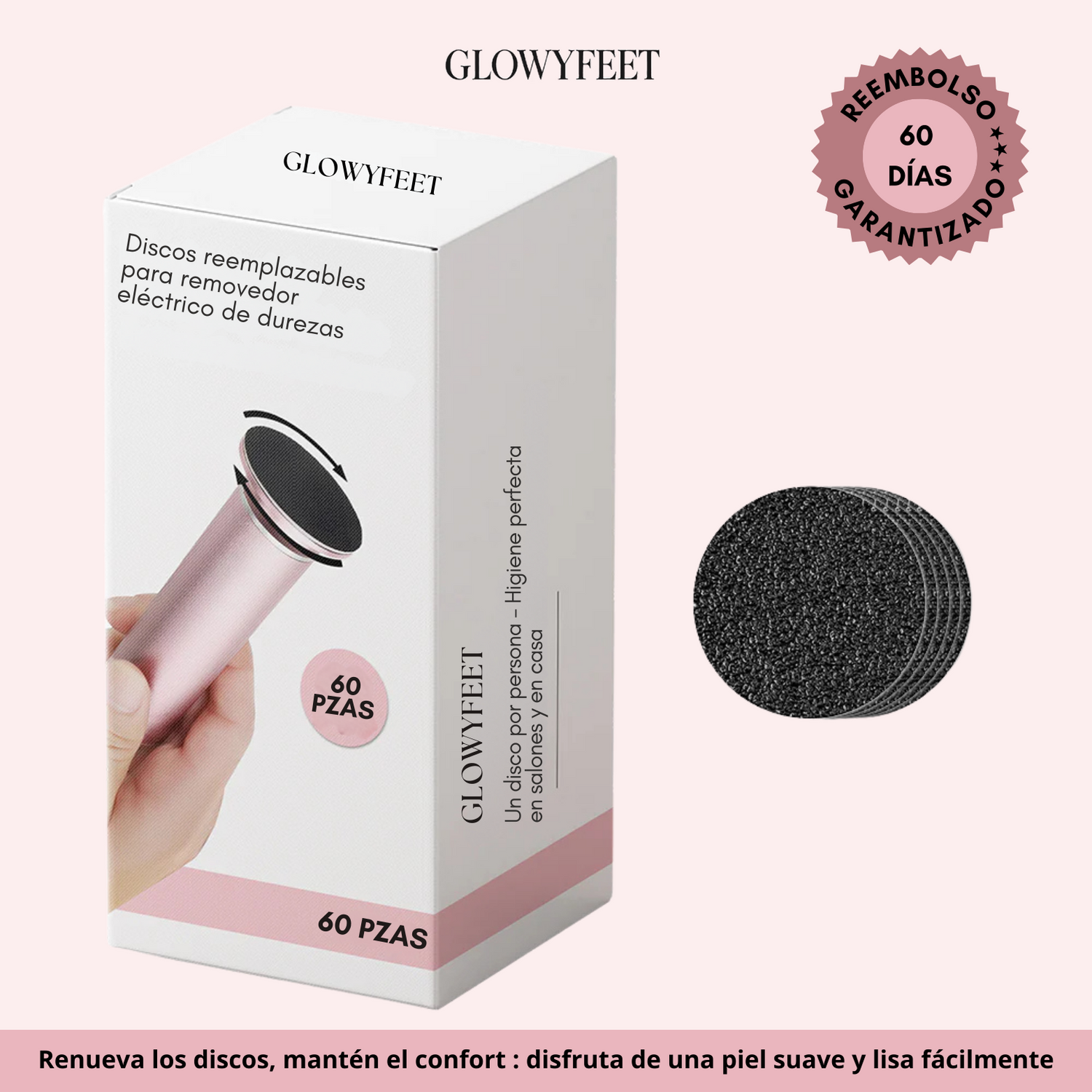GlowPads™ – Pack de 60 Discos Exfoliantes