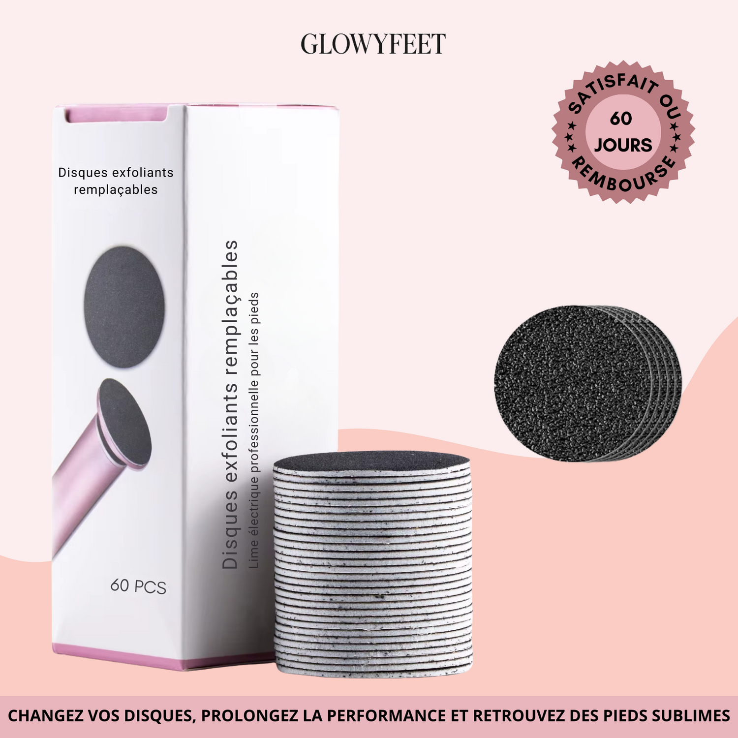 L’ÉCLAT – GlowPads™ (lot de 60 disques de rechange)